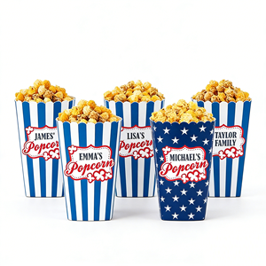 Cubos de Palomitas Desechables Snack Attack de 36oz/32oz, Papel de Grado Alimenticio, Materiales Reciclados, Colores Personalizables, Impresión de Logotipo, 50000 Unidades - Product Image 1