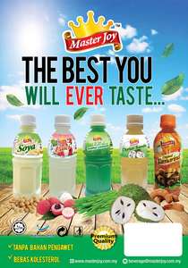 นมถั่วเหลืองพรีเมียมปราศจากจีเอ็มโอ ฮาลาล มาสเตอร์ จอย จากประเทศมาเลเซีย บรรจุกล่องและขวด พร้อมดื่ม - Product Image 6
