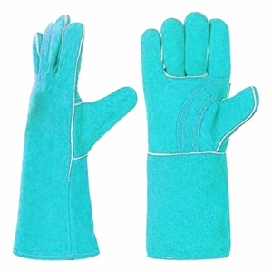 Vente flash - Gants de soudage en cuir de vachette renforcé, sécurité industrielle, résistants à la chaleur, ignifuges, 7 oz, 40 cm - Product Image 3