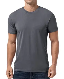 .Wholesale <b>Men</b> Clothing Custom Design Apparel <b>Man</b> O-Neck T-Shirt Organic Cotton T Shirt Plain Quick Dry Gym Fitness - Product Image 4