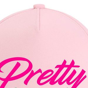 AKA Pretty Since 1908 Flex Fit Hat หมวกเบสบอลทรงแข็งสีชมพู ปักลายกรีก สำหรับผู้หญิง - Product Image 5