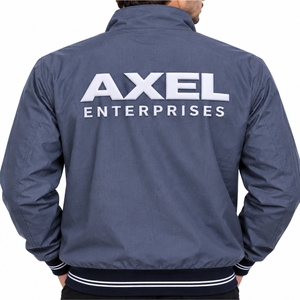 <b>Men</b> Bomber <b>Jacket</b> Ribbed Collar Zip Front Casual Lightweight Outerwear Comfortable Casual Fit Custom Logo Design <b>jacket</b> For <b>Men</b> - Product Image 3