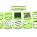 <b>Manual</b> Vegetable <b>Chopper</b> With Container Green Plastic Kitchen <b>Food</b> Cutter vegetable slicer machine sets kitchen gadgets - Product Image 3