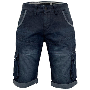 Men's Distressed Denim Shorts Straight Leg <b>Mid</b> Waist Cotton Casual Summer Style - Product Image 5