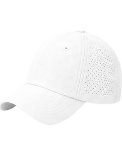 Casquette de baseball sportive respirante blanc pur, sangle réglable, légère, séchage rapide, pour course en extérieur, gym, usage décontracté, qualité supérieure - Product Image 3