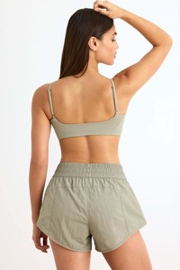 Wholesale Custom Sage Grey Terry Towelling Women <b>Shorts</b> With Pockets <b>Super</b> Soft Comfy & Breathable Gym Fitness <b>Shorts</b> For Women - Product Image 4