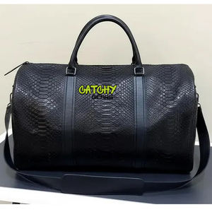 Bolsa de Viaje Clásica de Cuero Genuino, Bolsa de Fin de Semana Elegante de Gran Capacidad para Hombres y Mujeres, para Uso en el Aeropuerto y el Gimnasio - Product Image 6