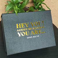 Boîte Cadeau Magnétique Noire de Luxe Personnalisée, Impression de Logo, Carton Rigide Pliable, Emballages en Papier Pliant