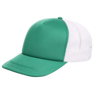 Wholesale Custom Logo Blank 5 Panel Foam Mesh Trucker Two Tone Performance Hip Hop <b>Hat</b> Mesh Back Adjustable Cap Outdoor Sports - Product Image 2