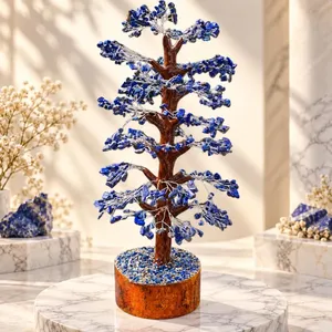 Wholesale Large Natural Lapis Lazuli <b>Crystal</b> <b>Tree</b> 700 Chips Handmade Gemstone Bonsai Home Decor - Product Image 1