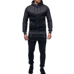 Ensemble de survêtements décontractés pour hommes, streetwear d'hiver, respirant, à capuche, manches longues, jogging, polyester/coton - Product Image 2
