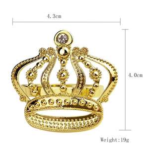 Anneaux de serviette de table élégants, accessoires décoratifs haut de gamme pour les mariages et les occasions festives - Product Image 3