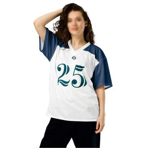 Camiseta de Fútbol Americano Personalizada, de Malla Transpirable, de Verano, de Manga Corta, para Hombre, con Hombros Caídos, de 250 g/m², Fabricada en EE. UU. - Product Image 4