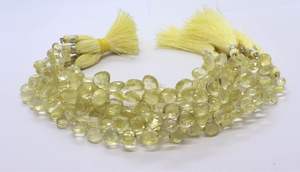 Cuentas de Cuarzo Limón Natural AAA, Facetadas en Forma de Corazón, 8-9 mm, Cuentas de Cuarzo Amarillo, Hilo de 8 Pulgadas para Joyería al por Mayor - Product Image 5