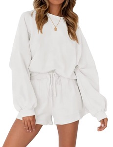 Conjunto de Ropa de Mujer para Primavera 2023, Conjunto de 2 Piezas Cortas, Conjunto de Pantalones Cortos de Algodón Informal, Conjuntos de Ropa Cómodos para el Verano para Mujer - Product Image 6