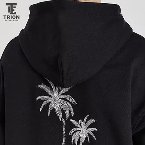 New <b>Stitched</b> Men's Fashion <b>Oversized</b> Embroidery <b>Hoodie</b> for Sale Custom Logo Street Wear 100% Cotton Quick Dry Stylish - Product Image 5