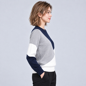 Pull élégant pour femmes, fabriqué avec un tissu tricoté doux et durable, chaud, confortable, léger, respirant, design haut de gamme, pulls de qualité supérieure - Product Image 3