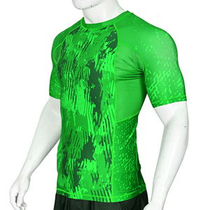 Custom Men Short Sleeve Rash Guard Sublimation BJJ MMA Fight <b>Shirt</b> Quick Dry Breathable Gym Fitness <b>Compression</b> Base Layer Top - Product Image 2