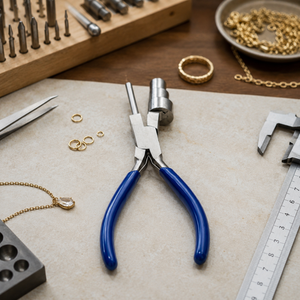 <b>Large</b> Multi-Barrel Bail Forming Pliers Blue Grip Jewelry Making Tool Stainless Steel Loop Shaping <b>Ring</b> Pendant Craft - Product Image 6