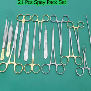 Kit chirurgical réutilisable pour stérilisation féline PISSCO – Instruments vétérinaires pour la stérilisation des chats - Product Image 1