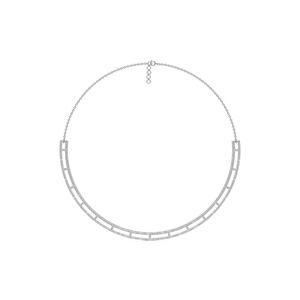 Collar de Diamantes Vintage de Oro Sólido de 14K de Lujo, Corte Brillante Redondo, Certificado IGI, Joyería para Mujer para Bodas y Fiestas - Product Image 2