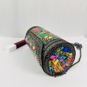 Modern Luxury <b>Boho</b> Ethnic Metal Mosaic Evening Purse Gold-Plated Customized Shape Clutch Bag Polished Sculpture Metal Crafts - Product Image 3