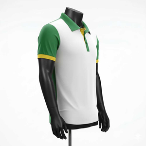 เสื้อถักพรีเมียมแขนสั้นสำหรับผู้ชาย มีกระเป๋า ผ้าระบายอากาศได้ดี สวมใส่สบาย ทรงลำลอง สีสันตามสั่ง - Product Image 2