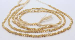 AAA Natural Mother Of Pearl Faceted Rondelle Beads 3 MM Yellow MOP <b>Shell</b> Gemstone Beads 13 Inch Mother Of Pearl Rondelle Beads - Product Image 4