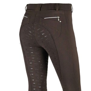 High Quality 4-way Stretch Horse Riding Breeches <b>Leggings</b> Tights <b>Equestrian</b> Wear Pants on Technical Fabric with Soft Feel - Product Image 4