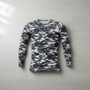 Camiseta de Compresión de Alto Rendimiento para Hombre con Logotipo Personalizado, Protección UPF50+ Anti-UV, Tejido Transpirable para Gimnasio y Artes Marciales - Product Image 5