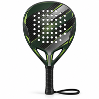 Raquette de padel en fibre de carbone 3K/12K/18K, design personnalisé, professionnelle, légère, avec grip antidérapant, ajustement universel, en vente