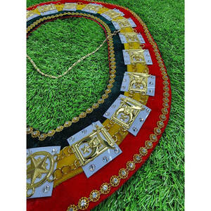 Cadena de Solapa Masónica de Lujo de Primera Calidad, Personalizable, con Pin de Seguridad Dorado, Diseño Magnético con Bordado Impreso en 3D - Product Image 3