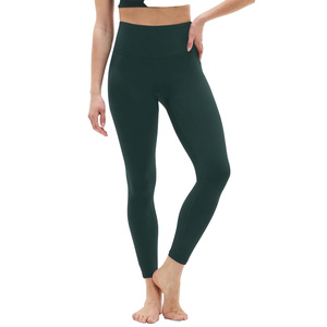 Cozy Fit Womens Mid Waist Casual <b>Knitted</b> <b>Leggings</b> SpandexCotton Stretch Breathable Support 220g Solid Flexible Movement Daily - Product Image 2