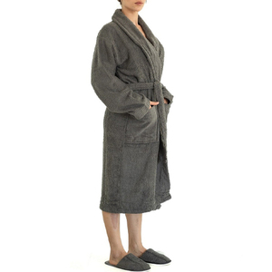 Wholesale Price Summer Long Absorbent Flannel Bath Robe Kimono Men Sleepwear Dressing Luxury <b>Waffle</b> Towel - Product Image 5