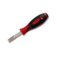 Kit de réparation de pare-brise de voiture Hekeen, grattoir à double poignée, lame de 12 mm, matériau PP rouge, outil d'entretien automobile