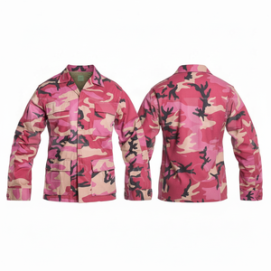 Veste en jean unisexe à col montant, confortable, camouflage, multi-poches, en mélange de coton, pour l'extérieur, vente chaude, OEM ODM - Product Image 6