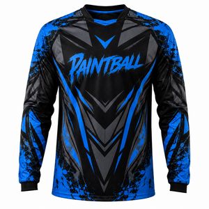 Camiseta de Paintball OEM ODM, Diseño Personalizado, Manga Larga, Transpirable, Secado Rápido, Uniforme de Equipo de Paintball, Nombre Personalizado - Product Image 2