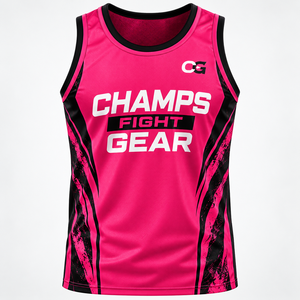 Débardeur de boxe sans manches en tricot pour femme, vente en gros ODM, vêtements de sport performants, séchage rapide, respirant, pour entraînement en salle de sport - Product Image 2