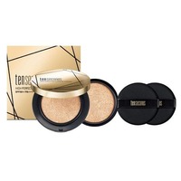 TenSeconds K-Beauty Super Big Cushion Foundation 25g avec dioxyde de titane et niacinamide, écran solaire pour tous types de peaux, teint moyen
