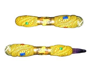 Varitas curativas tibetanas de Fengshui transparentes tibetanas talladas naturales, varitas de Fengshui, varitas curativas naturales, varitas tibetanas talladas - Product Image 4