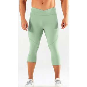 Pantalon de compression capri 3/4 pour homme, personnalisé OEM, séchage rapide, pour le basketball, la course, le sport et la gym - Product Image 5