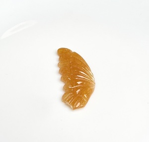 Al por mayor Par de Alas de Ángel de Aventurina Amarilla Natural Talladas a Mano, Cristal Suelto para Fabricación de Joyas - Product Image 1