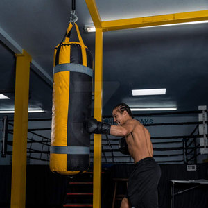Sacos de Boxeo de Cuero Resistentes para Entrenamiento, con Acolchado de Alta Densidad Reforzado de Alta Calidad y Excelente Retención de Forma - Product Image 5