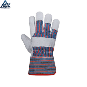 Guantes de Trabajo de Seguridad para Hombre, Resistentes, con Logotipo Personalizado, Palma de Cuero Negro, para Mecánicos, en Varios Tamaños para Protección - Product Image 4