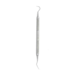 Sondes dentaires manuelles en acier inoxydable réutilisables droites et courbées, instruments chirurgicaux certifiés CE, prix de gros - Product Image 2