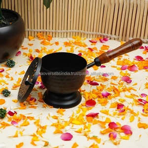 Quemador de Incienso de Hierro Martillado Estilo Budista con Asa, Ecológico, para Hogar, Oficina, Hotel, Yoga y Uso con Incienso Tibetano - Product Image 5