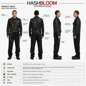 <b>Men's</b> Drum-Dyed Horsehide <b>Leather</b> <b>Jacket</b> Breathable Windproof Eco-Friendly Quilted Cafe Racer Slim Perfecto Moto Biker - Product Image 5