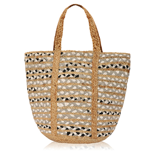 2026 Trending wholesale High Quality <b>Large</b> Jute Shopping Beach Bag Reusable Custom Jute Bag <b>Handbag</b> for <b>Womens</b> by Indian Supplie - Product Image 3