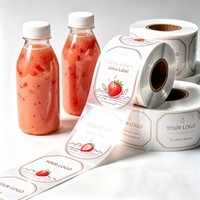 Étiquettes de boissons personnalisées, imperméables, brillantes, imprimées en offset, autocollantes et amovibles pour les boissons à bulles, le café, les jus