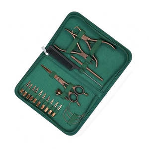 Kit d'outils professionnels pour extensions de cheveux Green Pro, ensemble de micro-anneaux, pince en acier inoxydable, aiguille à boucle pour extensions de cheveux - Product Image 4